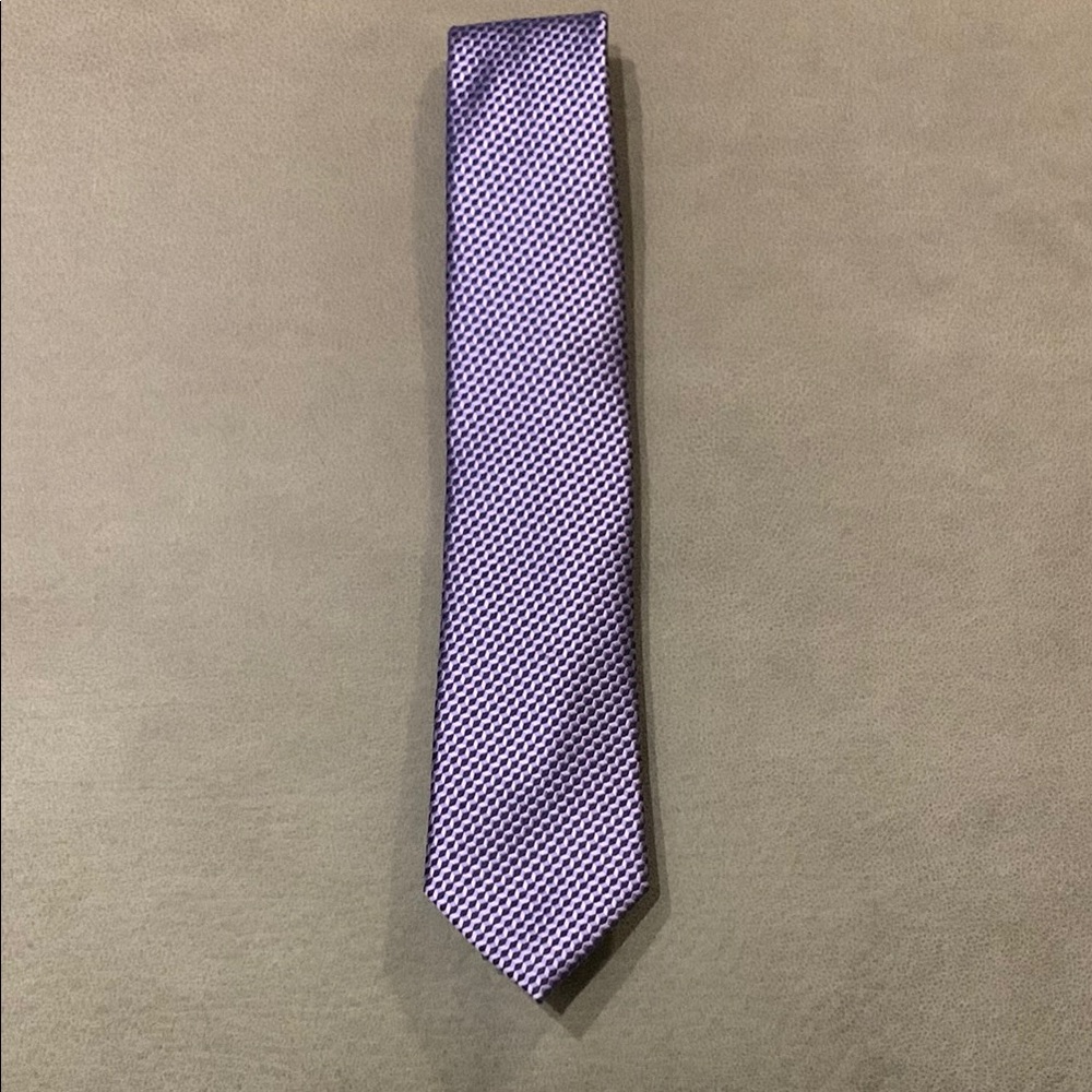 Michael Kors Pattern Neck Tie (Blue & Purple)
